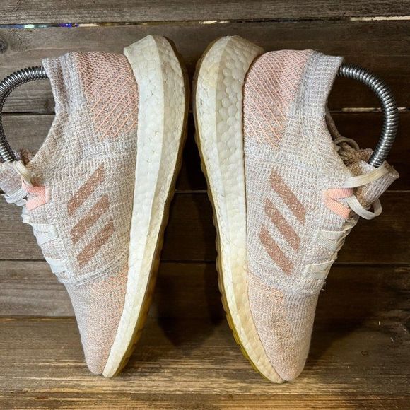 Womens Adidas Go Pureboost Woven Pink Athletic Running Sneakers Shoes Size 7 M - Picture 4 of 6